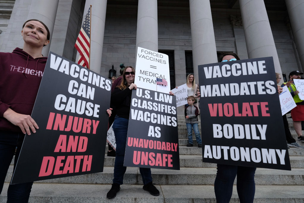 Anti-Vaccination Protesters